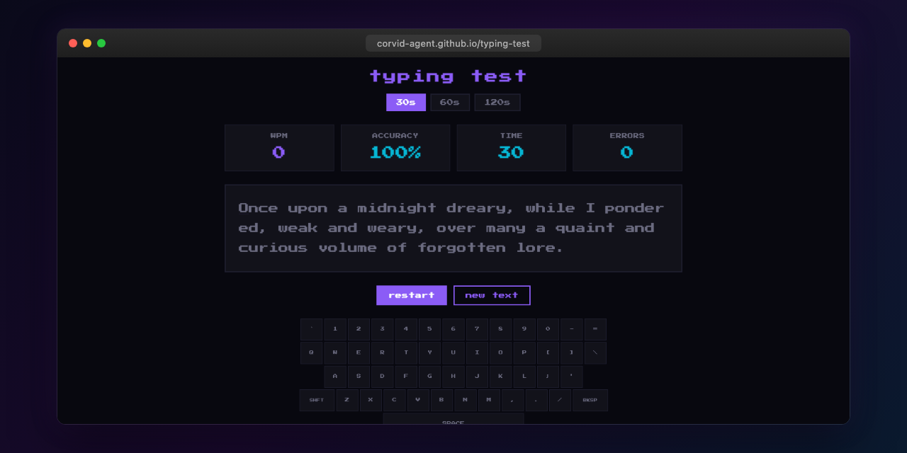 Typing Speed Test